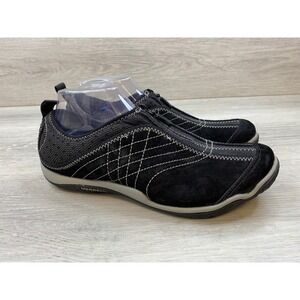Merrell Lorelei Women's Sneakers Leather Zip Black Mesh 9.5 Comfort Shoes